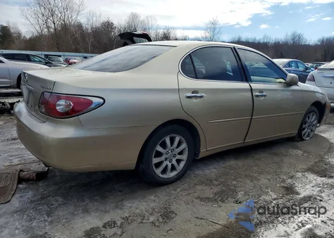 2003 Lexus Es 300 from USA, damaged, VIN JTHBF30G830097053